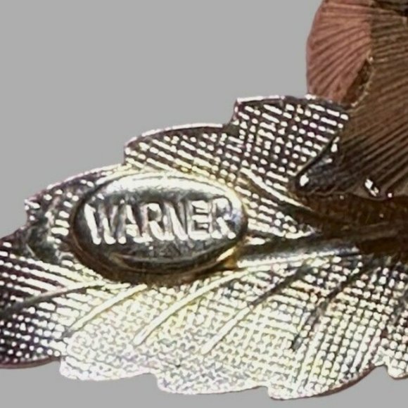 Vintage Warner DAY AND NIGHT Mechanical Flower Set - Brooch & Matching Earrings - Picture 5 of 9